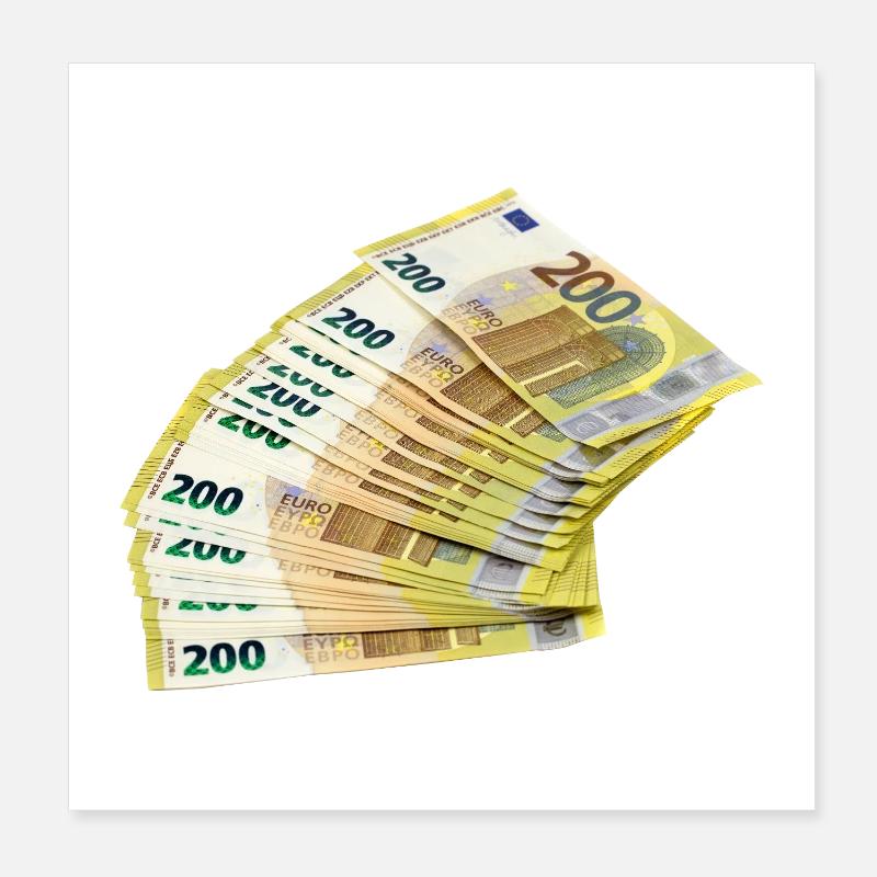 Noble Euro banknote design Poster 8" x 8" (20x20 cm)