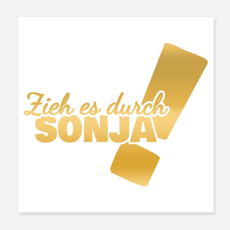 First name Sonja Poster 8" x 8" (20x20 cm)
