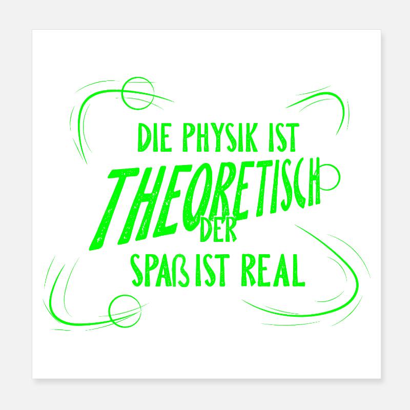 Chimie Chimiste Professeur de chimie Drôle de science Poster 20 x 20 cm