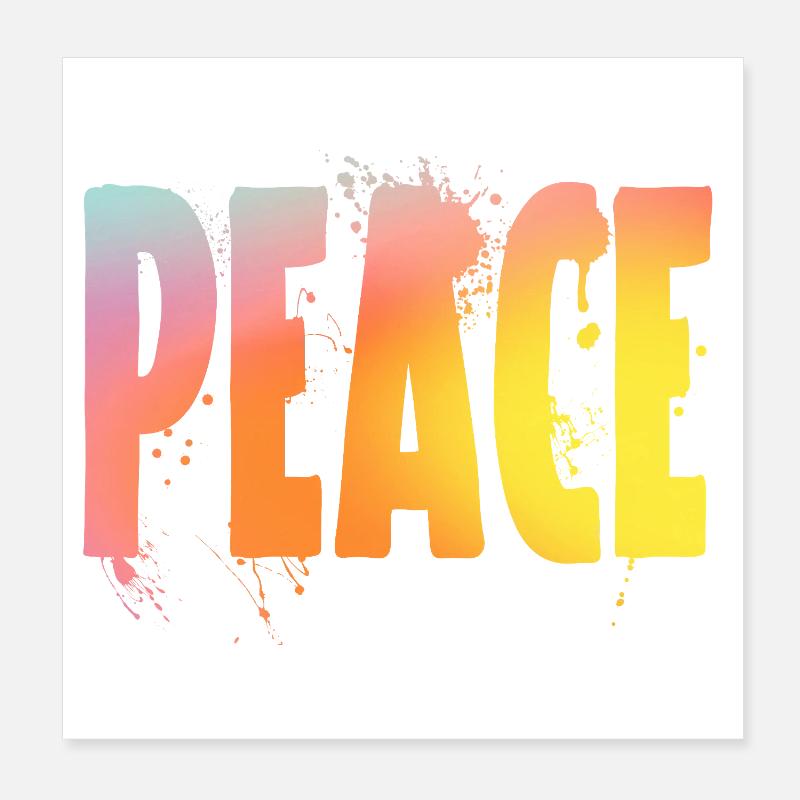 Peace Poster 20x20 cm
