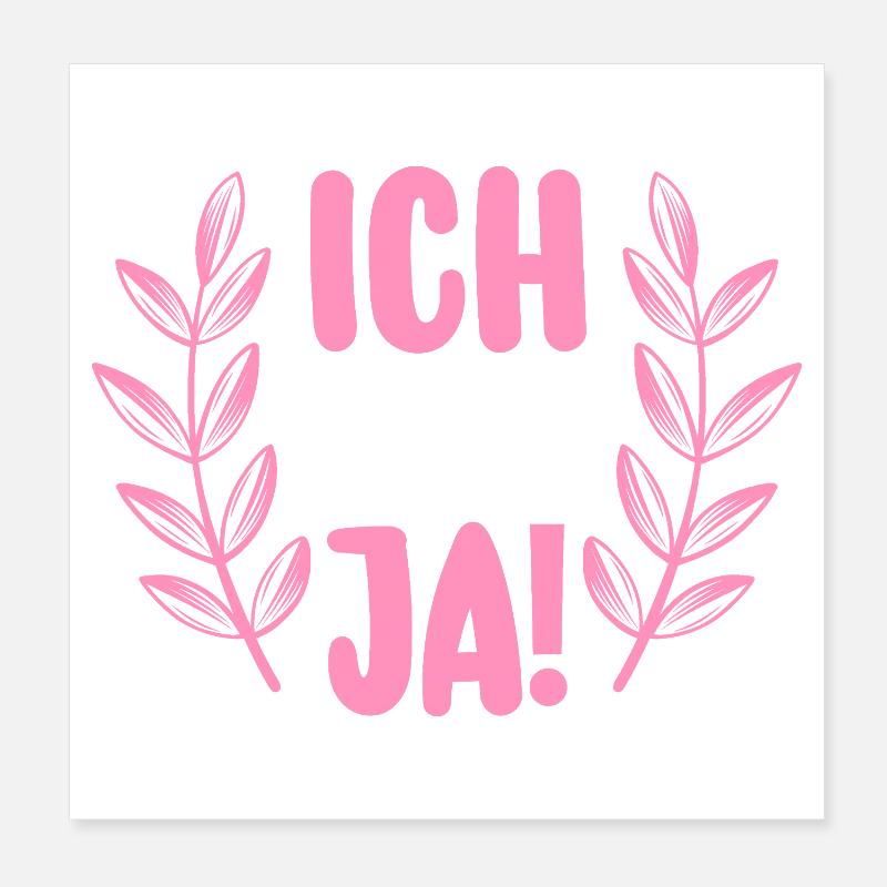 Bachelor Party Team Bride Hen Party Poster 8" x 8" (20x20 cm)