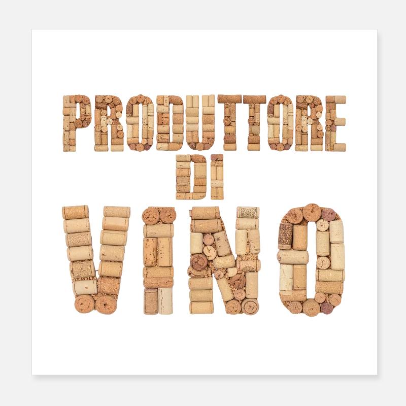 Produttore di Vino – Design realistico Poster 20 x 20 cm