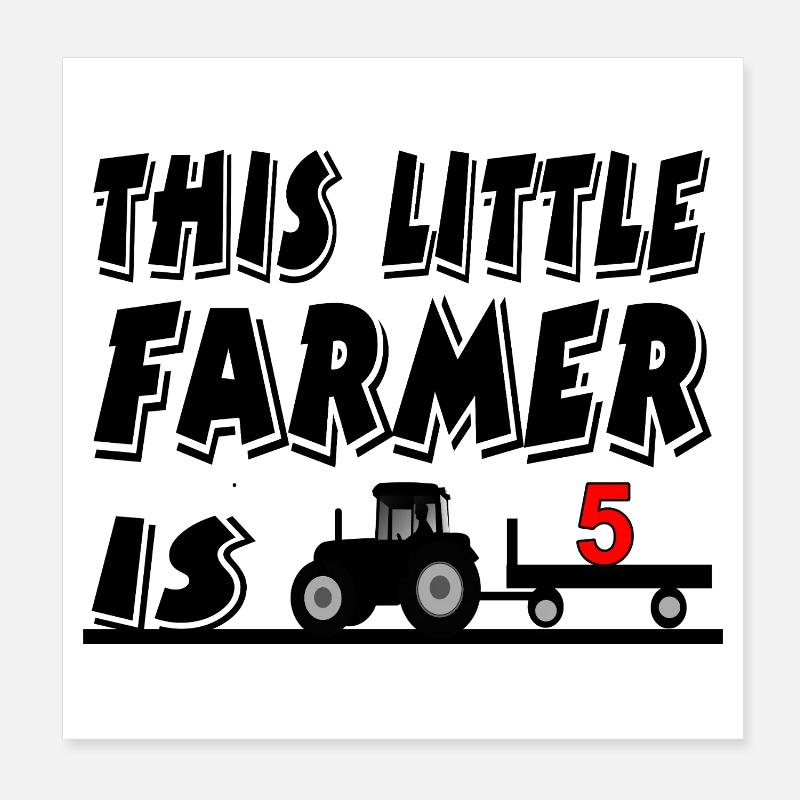 Anniversaire Poster 20 x 20 cm