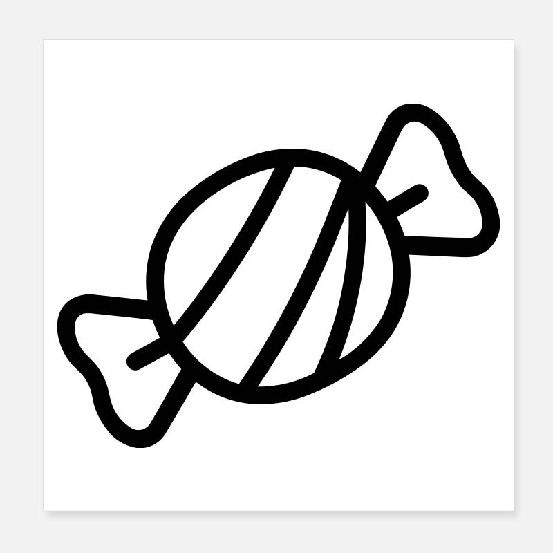 candy Poster 8" x 8" (20x20 cm)