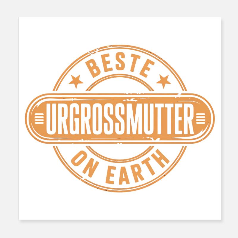 Beste Urgrossmutter Poster 20x20 cm