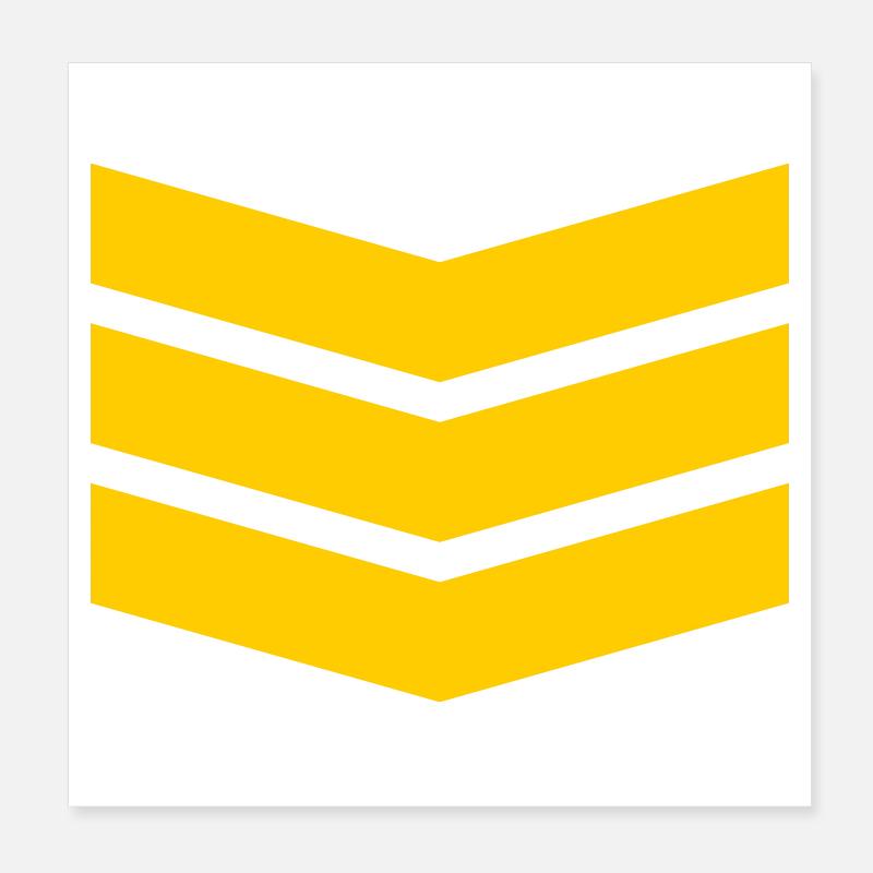 Chevron Stack Bold Pattern Poster 8" x 8" (20x20 cm)