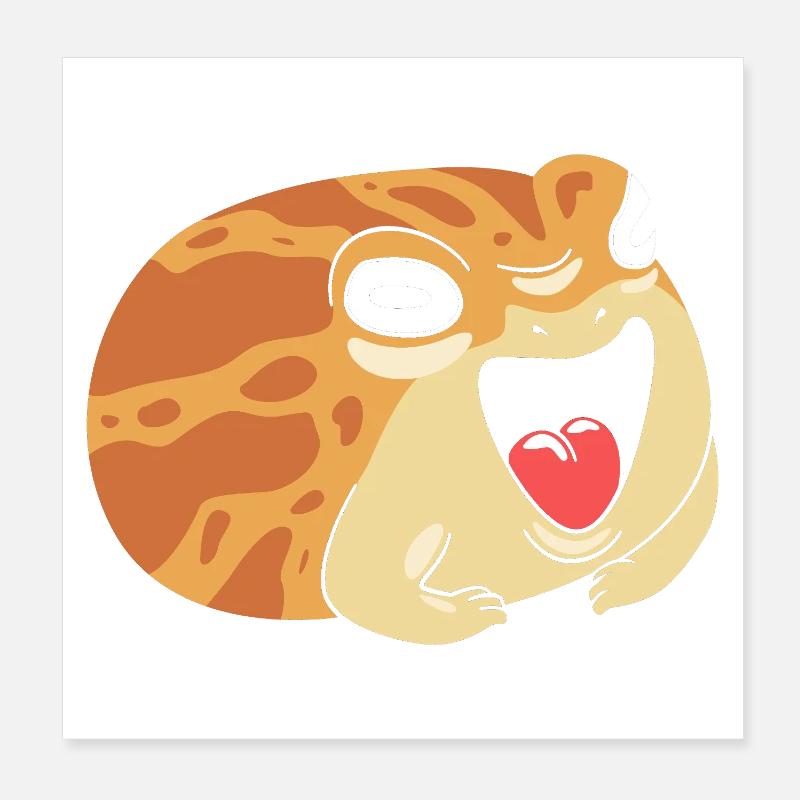 Frosch Poster 20x20 cm