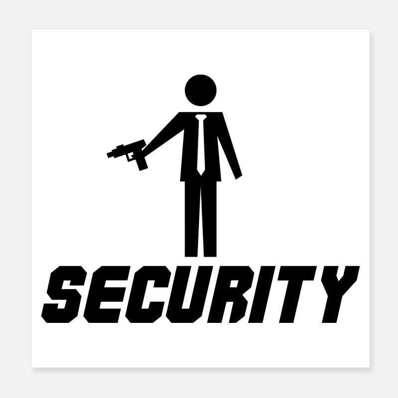 Security Poster 20x20 cm