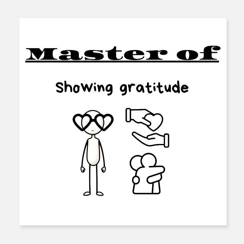 Maître de la reconnaissance Poster 20 x 20 cm