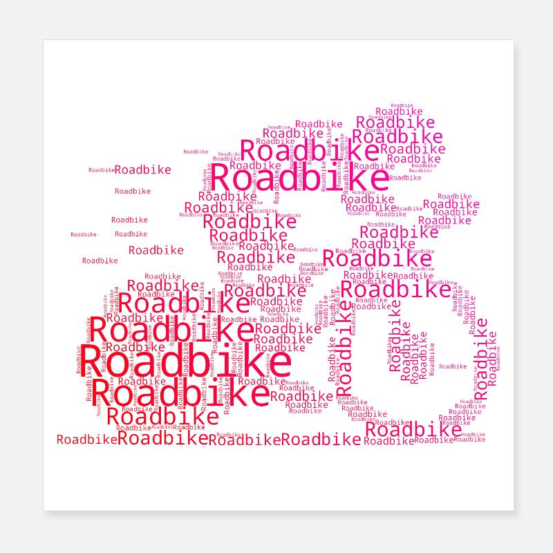 Déclaration pour tous les vélos de route Poster 20 x 20 cm