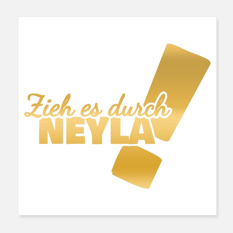 First name Neyla Poster 8" x 8" (20x20 cm)