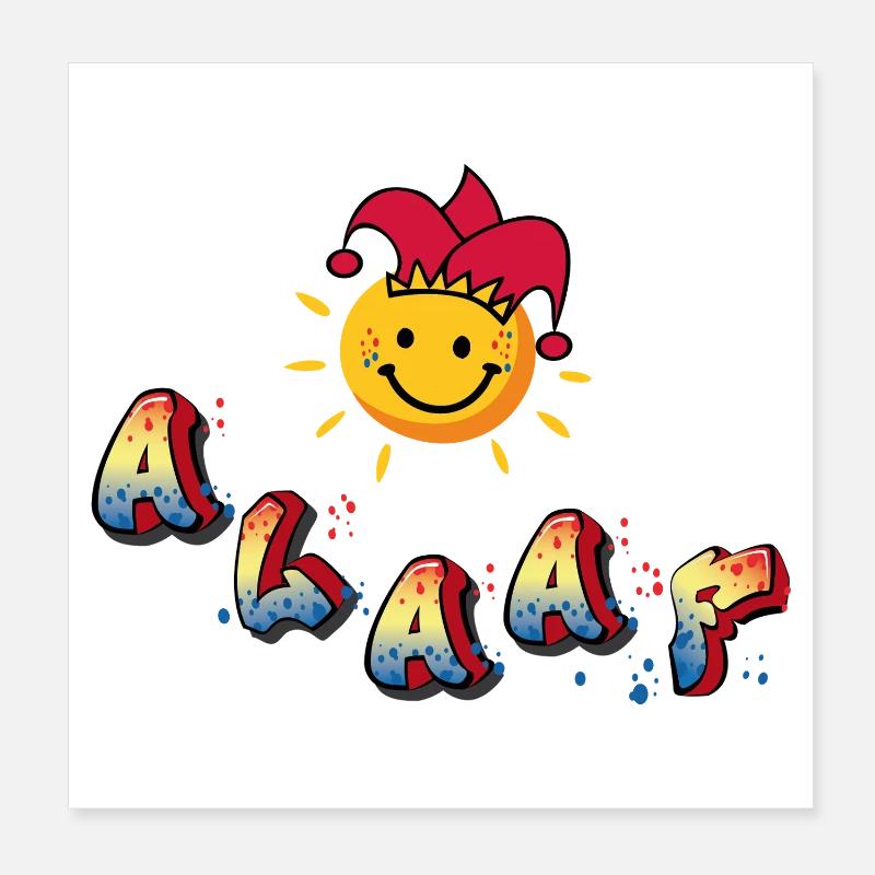 Karneval Alaaf Poster 20x20 cm