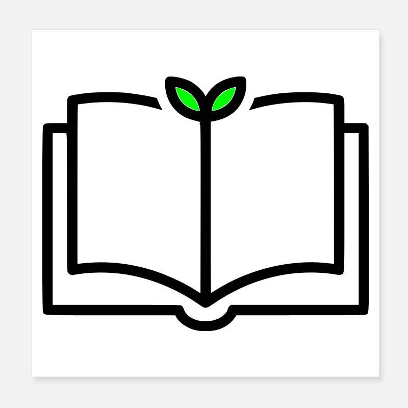 Book Plant Growth Learning Poster 8" x 8" (20x20 cm)