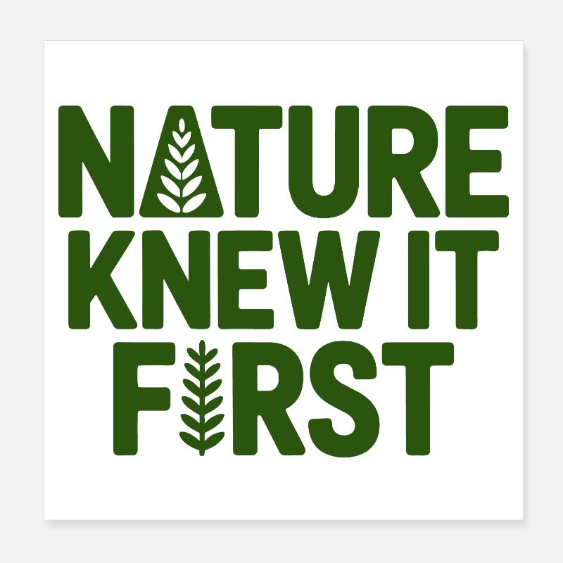 Le naturopathe Nature le savait d’abord professionnellement Poster 20 x 20 cm
