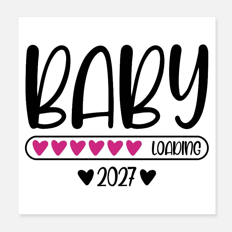 Chargement du bébé 2027 Poster 20 x 20 cm