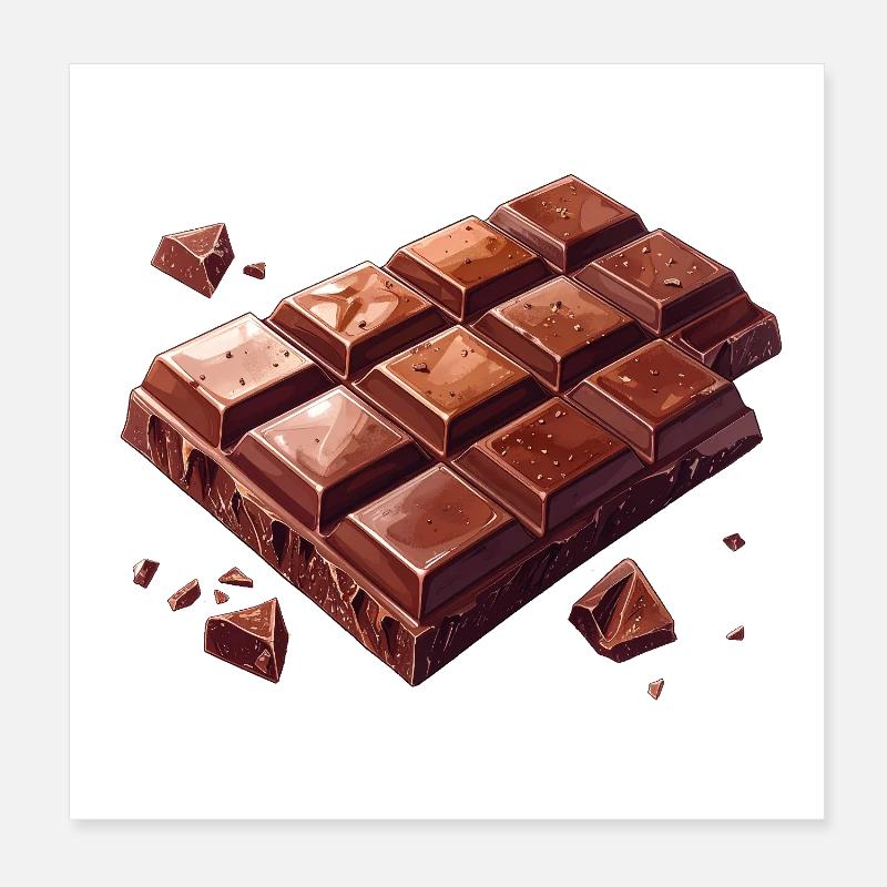 chocolate Poster 8" x 8" (20x20 cm)