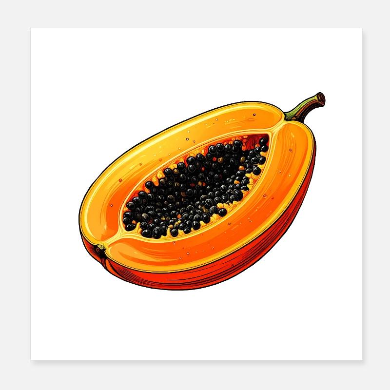 papaye Poster 20 x 20 cm