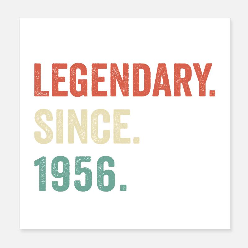 legendary since 1956 Poster 20 x 20 cm