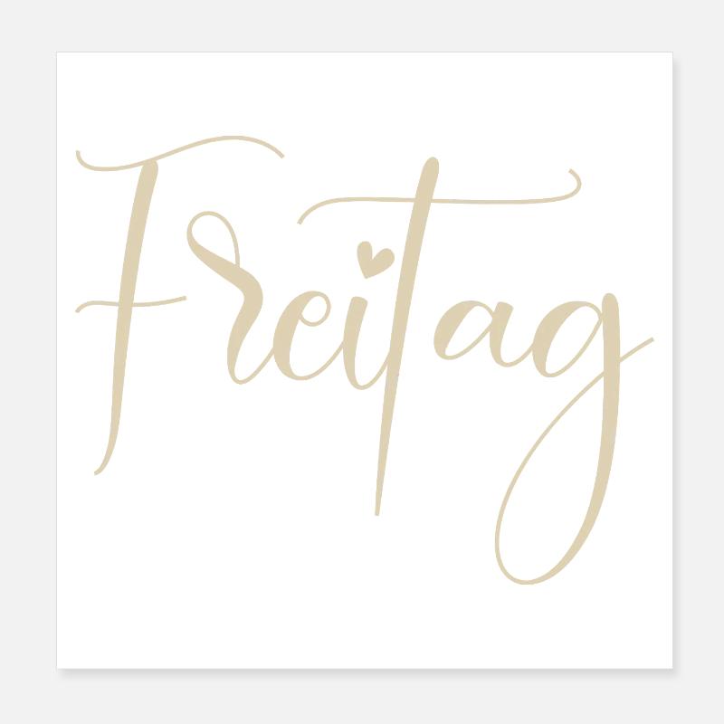 Freitag Poster 20x20 cm