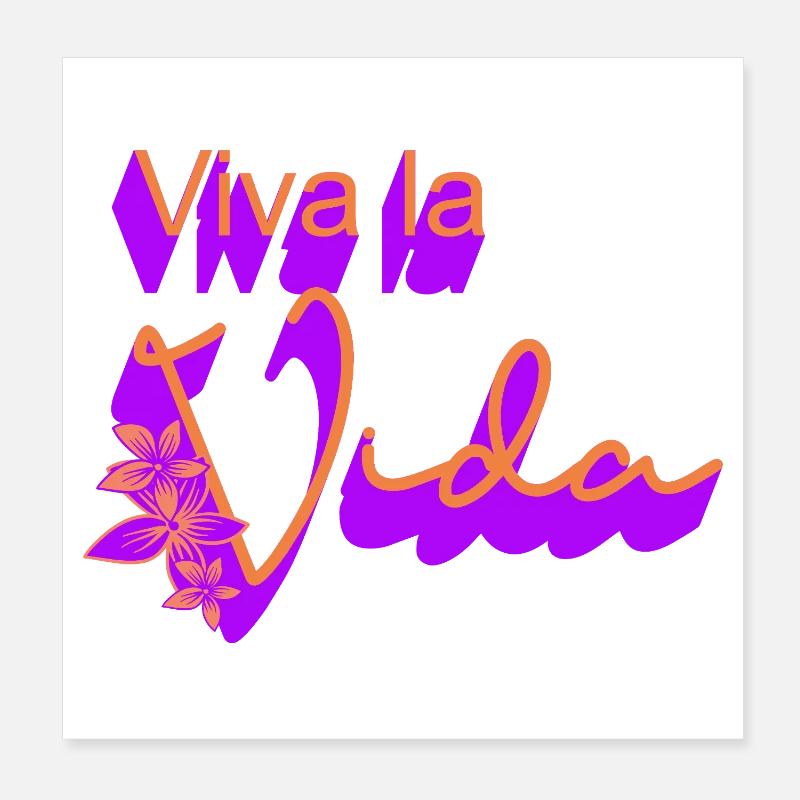 Sur le design des fleurs de vie Poster 20 x 20 cm