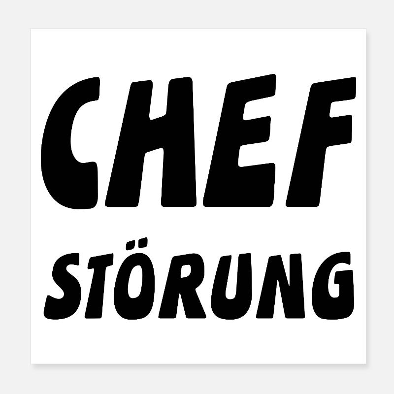 Chef Poster 20x20 cm
