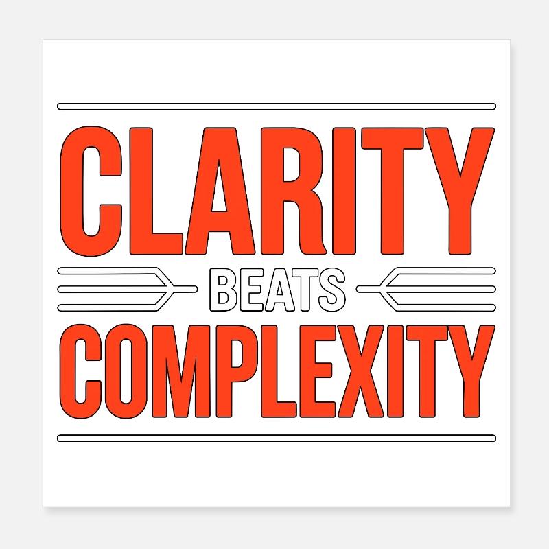 Logo Designer Clarity Beats Creative Designer Poster 8" x 8" (20x20 cm)