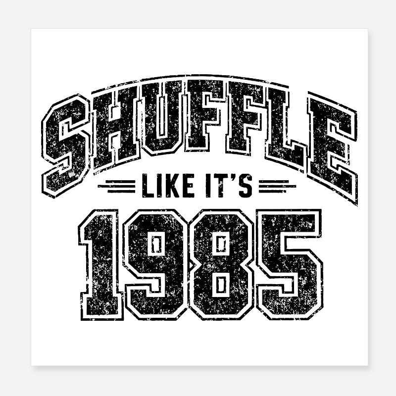 Mischen Sie wie ein Vintage-Jubiläumsgeschenk von 1985 Poster 20x20 cm