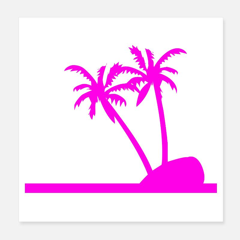 Palm trees Poster 8" x 8" (20x20 cm)