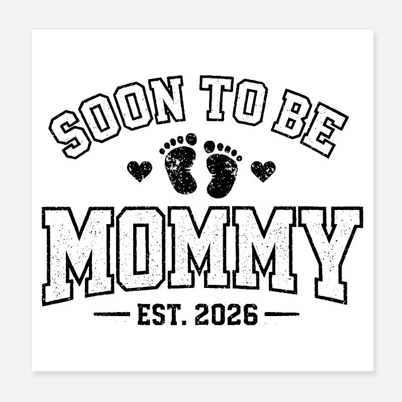 Future Maman 2026 Cadeau Grossesse Poster 20 x 20 cm