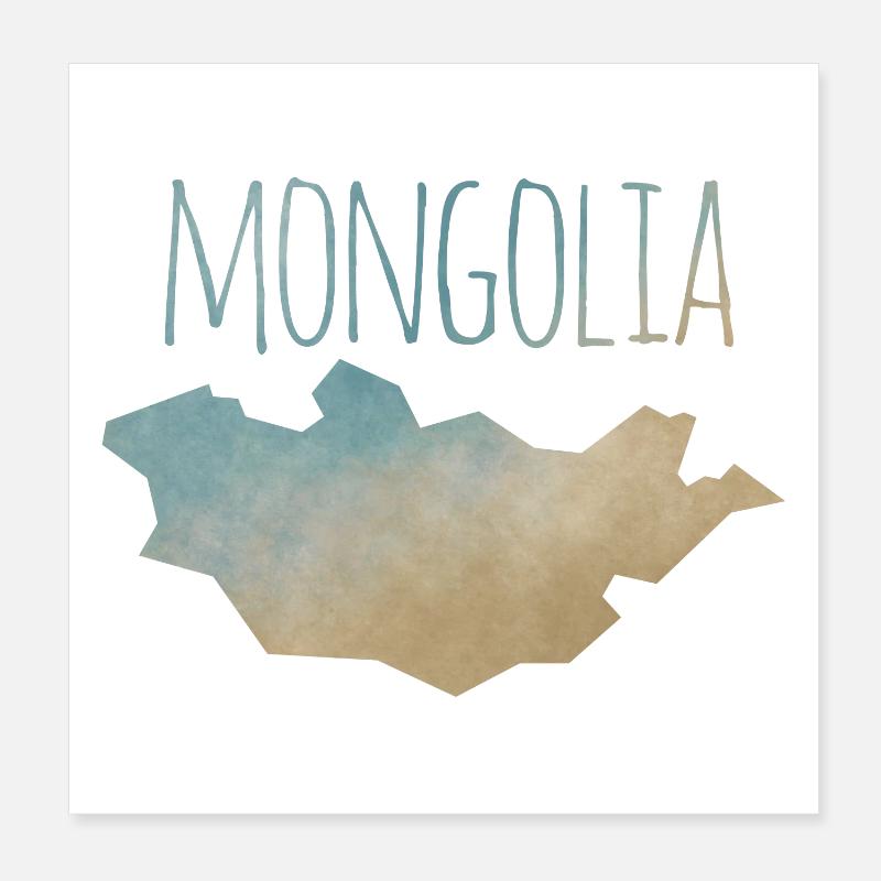 Mongolia Poster 20x20 cm