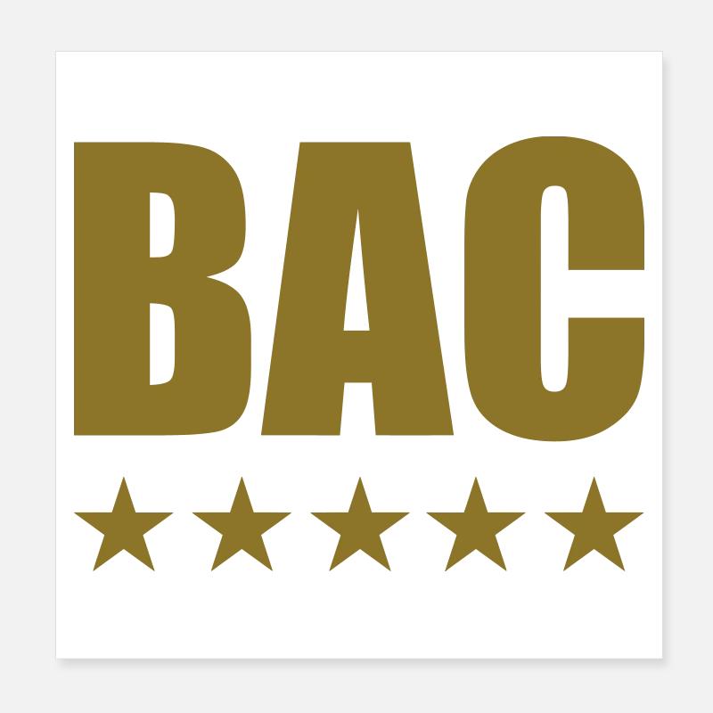 BAC Poster 20 x 20 cm