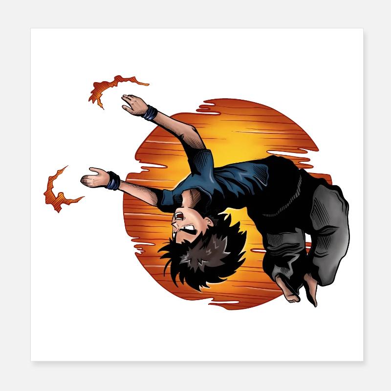 Backflip Anime Manga Figur Poster 20x20 cm
