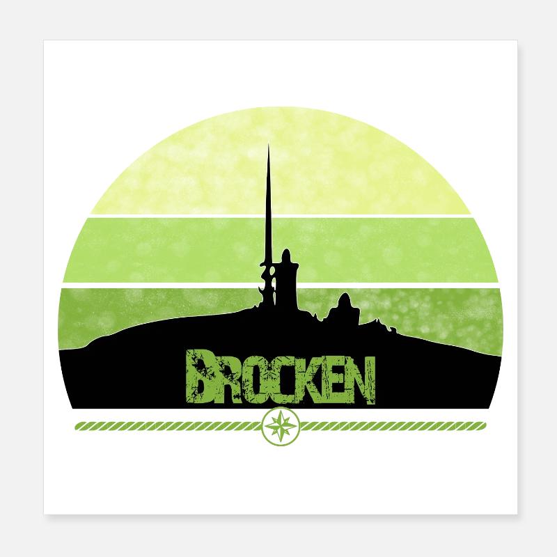 Style Harz - Brocken - Nous aimons le Harz Poster 20 x 20 cm