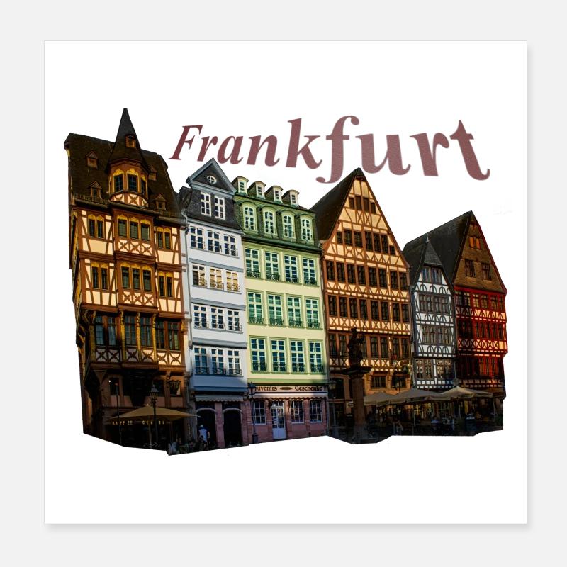 Francfort Poster 20 x 20 cm