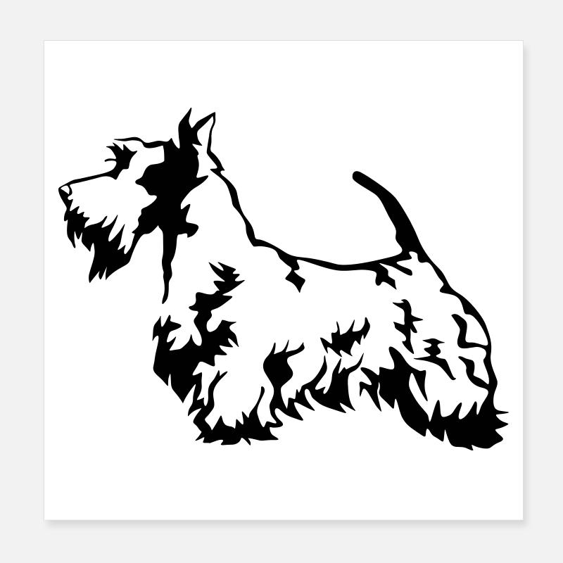 Terrier écossais Poster 20 x 20 cm