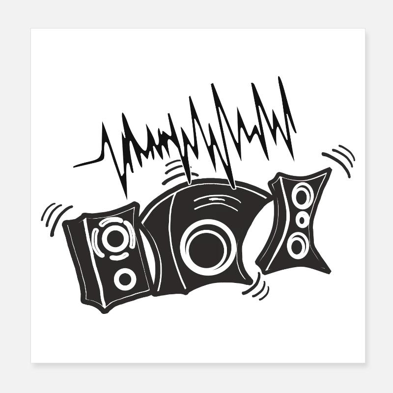 Jukeboxes Disco DJ DJane Poster 8" x 8" (20x20 cm)