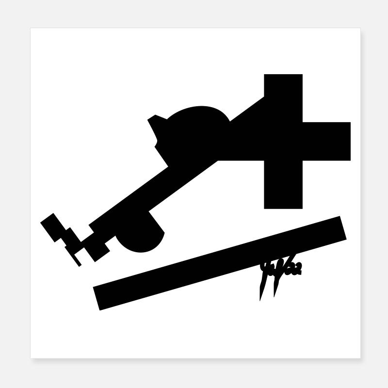 cross II Poster 20x20 cm