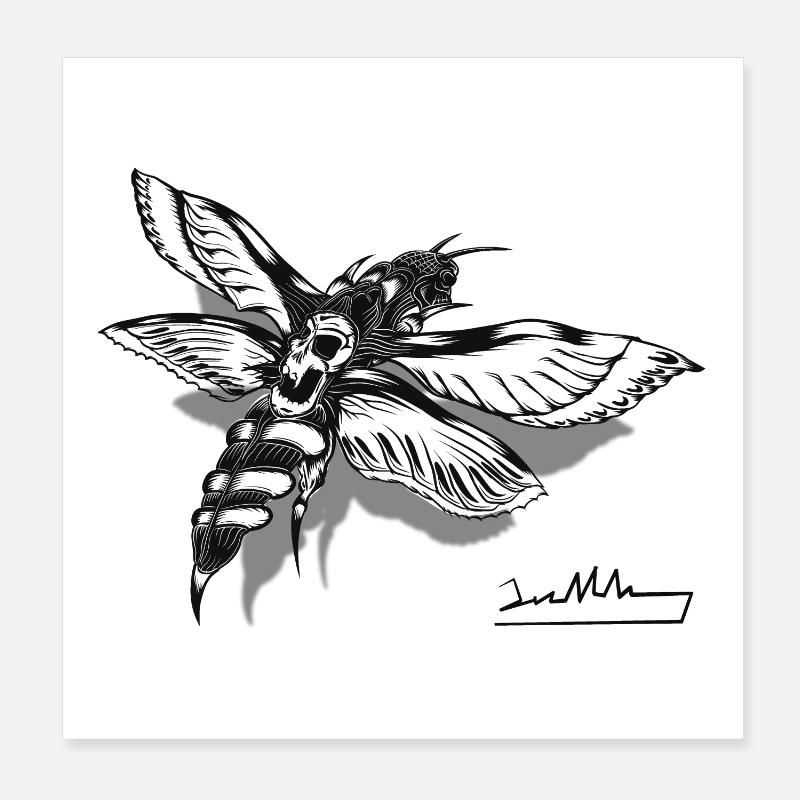 Motte Poster 20x20 cm