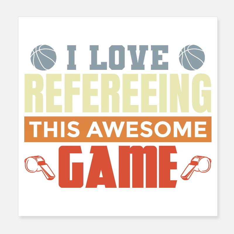 Basketball Impartial Poster 8" x 8" (20x20 cm)