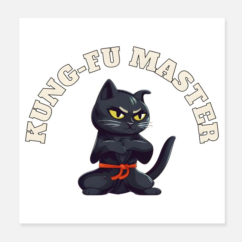 Kung Fu Master Poster 20x20 cm