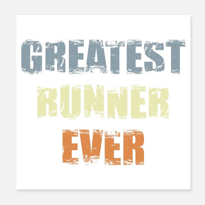 Meilleur coureur de tous les temps Poster 20 x 20 cm