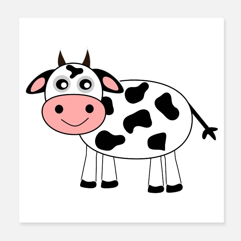 Vache Poster 20 x 20 cm