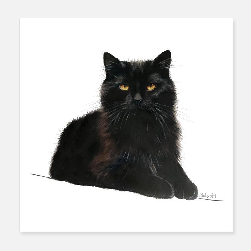 Chat Poster 20 x 20 cm