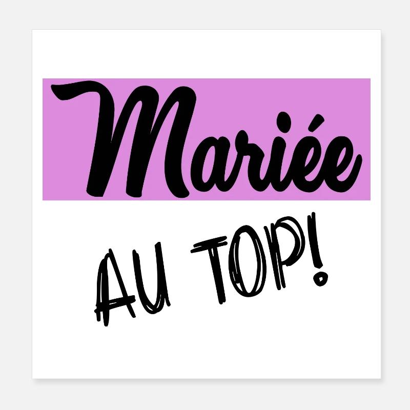 MARIEE. FUTURE MARIEE. EVJF Poster 20 x 20 cm