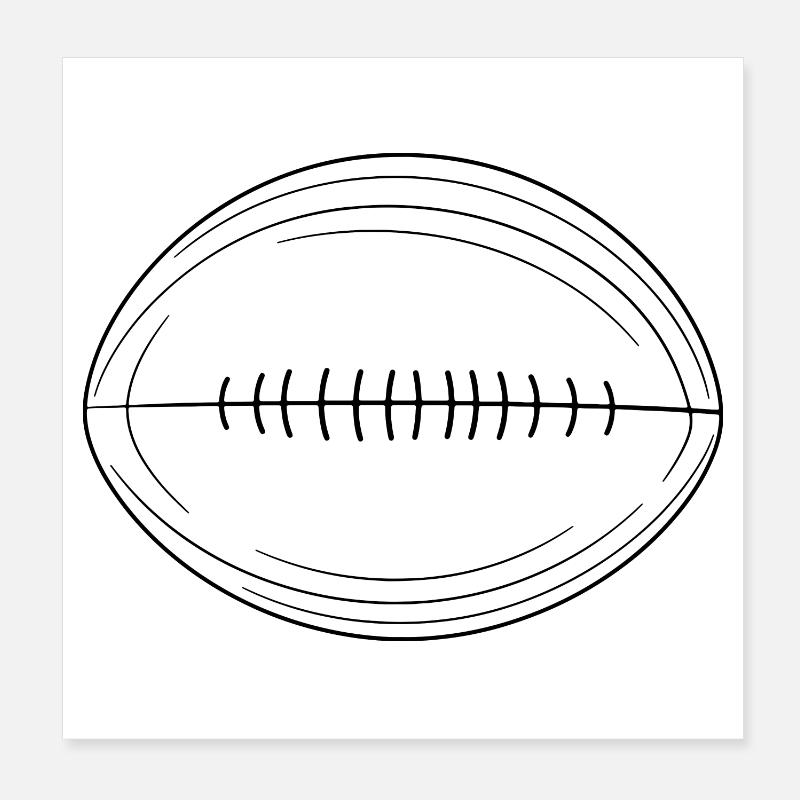 American football Poster 8" x 8" (20x20 cm)