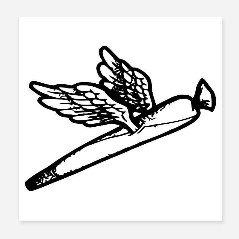 We fly so High Poster 20x20 cm