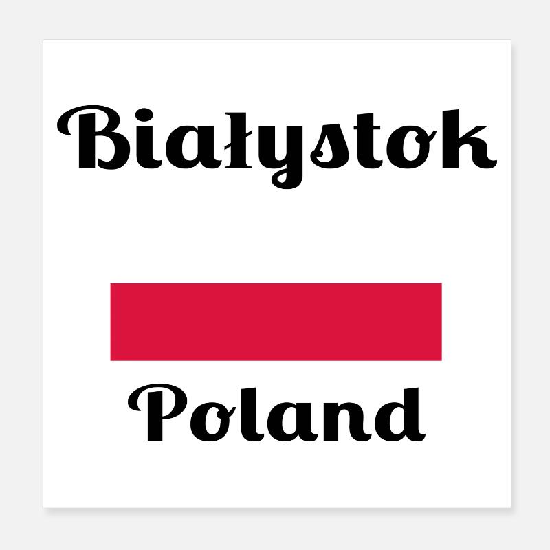 Białystok, Pologne - Imprimés élégants Poster 20 x 20 cm
