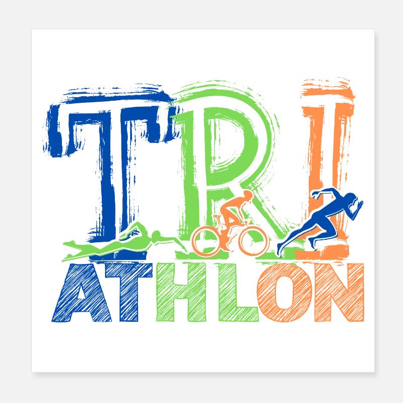 TRIATHLON - Next Level Poster 20x20 cm