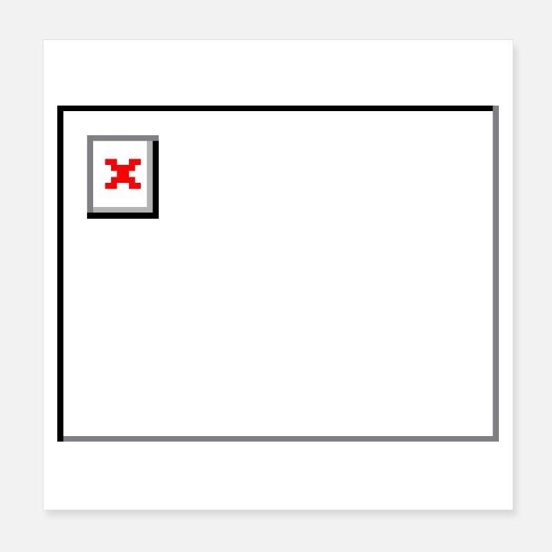 Image Not Found - Aber Style Garantiert Poster 20x20 cm