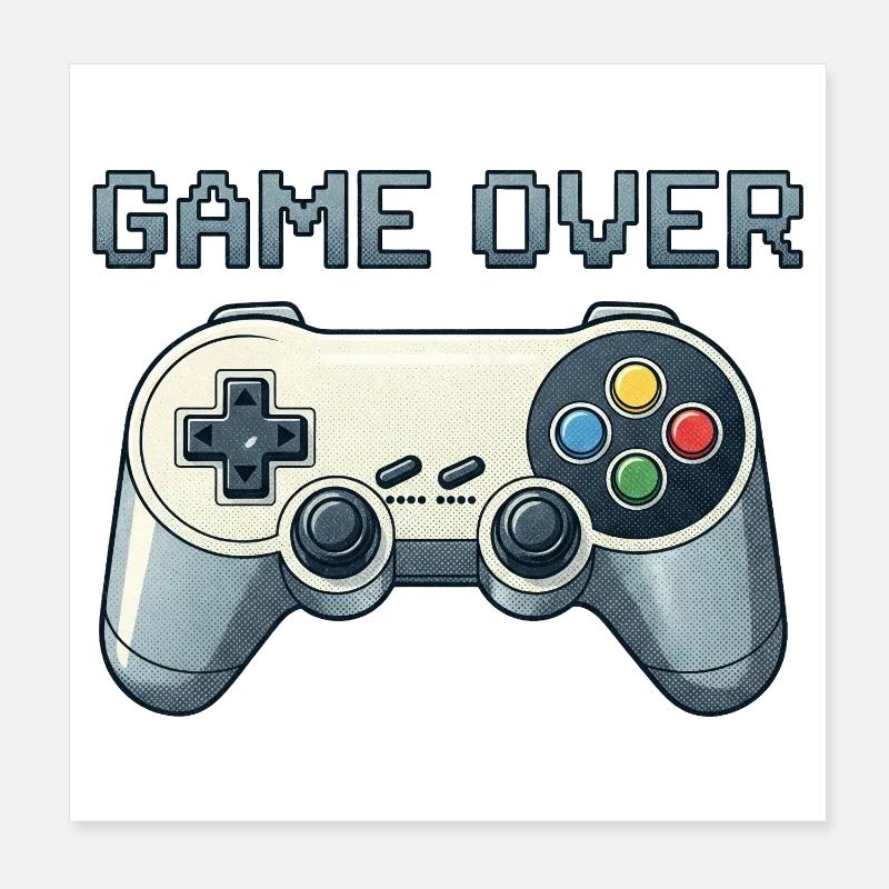 Fin du jeu Poster 20 x 20 cm